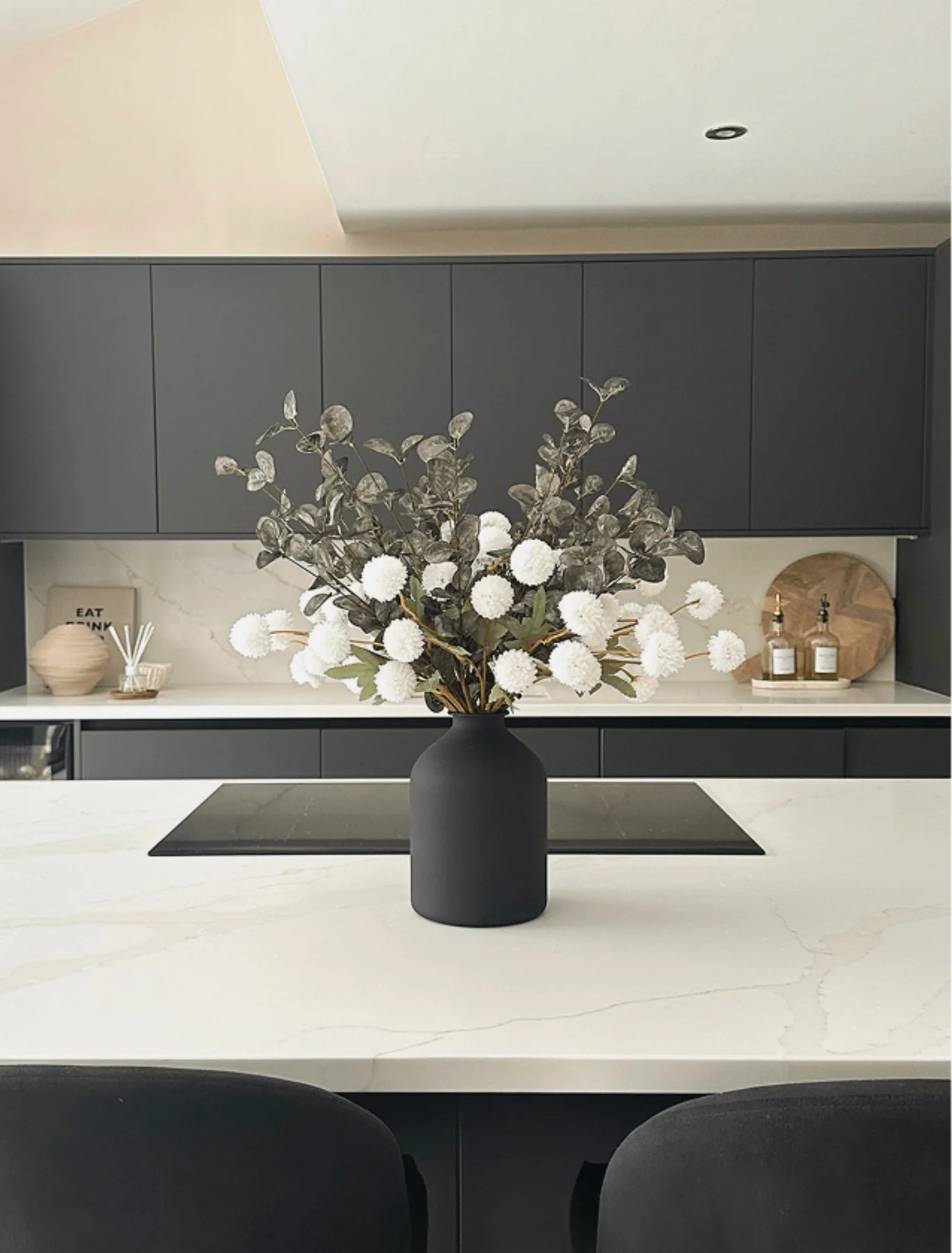 Faux Arrangement - White & Green